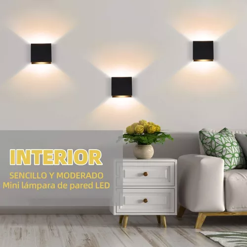 de pared LED Iluminación impermeable uminio Sin enchufe cálido moderno para  sala de , Iluminación interior, Porche, Hotel, Tres ligeras Colco Luz de  pared