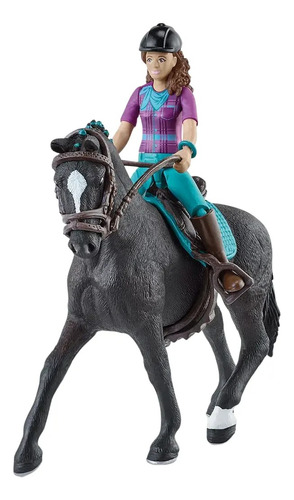 Figura Coleccionable Schleich Club Caballos Lisa Y Tormenta