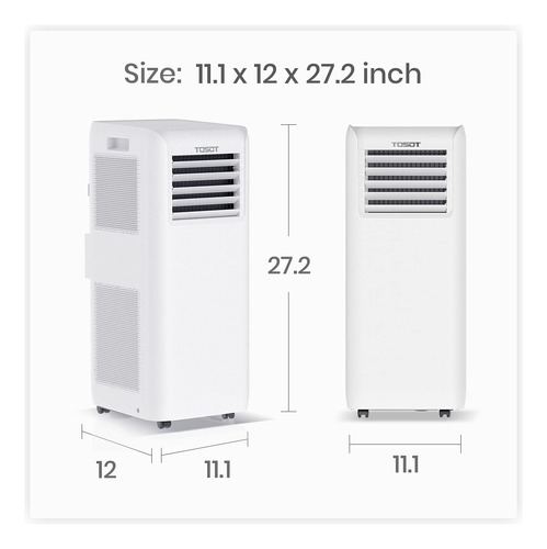 Ar Condicionado Tosot Aovia 8.000 Btu 3 Em 1 Portátil Ac Whi