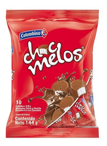 Chocmelos Masmelos Cubiertos De Chocolate X30unidades