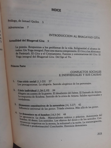 Teoria Y Practica Del Yoga En El Bhagavad Gita, Gardini (Usado)