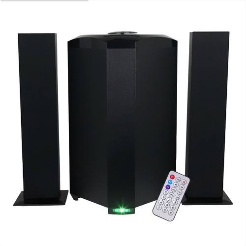 Imagen 1 de 2 de Minicomponente Fol Bluetooth Teatro En Casa Bocinas Audio
