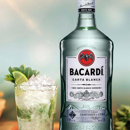 Ron Bacardí Carta Blanca Botella 1750ml.