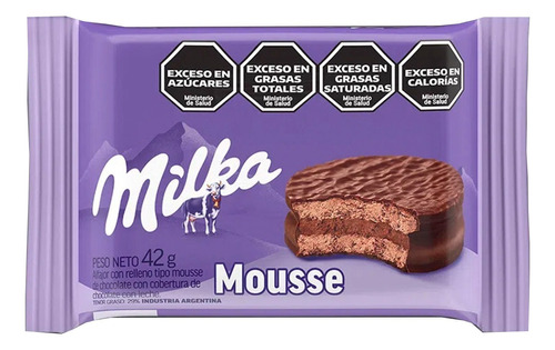 Milka Mousse Alfajor Regalerîa X 6un - Compañía De Golosinas