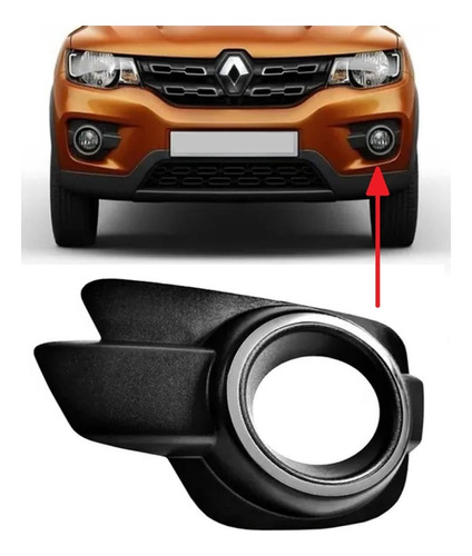 Rejilla Lateral Renault Kwid 2017 2018 Cromada Izquierda