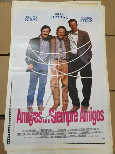 Afiche De Cine Original Con Billie Cristal- Amigos...-1984