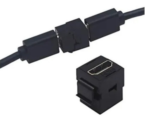 Kadaptador Hdmi 2.0 F/f - Kit 4 Pçs Branco Ou Preto