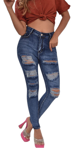 Jeans Para Mujer De Mezclilla Skinny