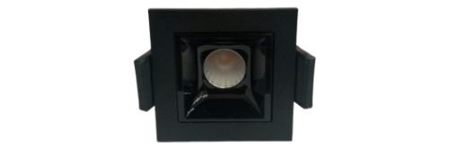 Lampara Led Mini Spot C. 3w 3000k 45° 38x38mm Negro Lumind