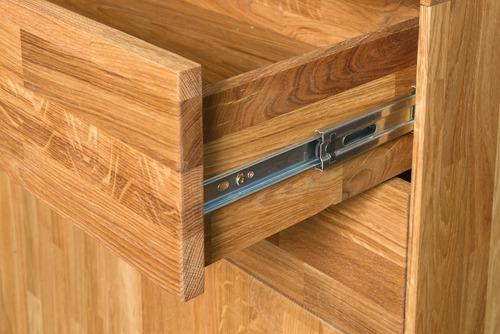 Imagen 10 de 10 de Cómoda En Madera Natural 100% Maciza Roble Ref: Maciza51