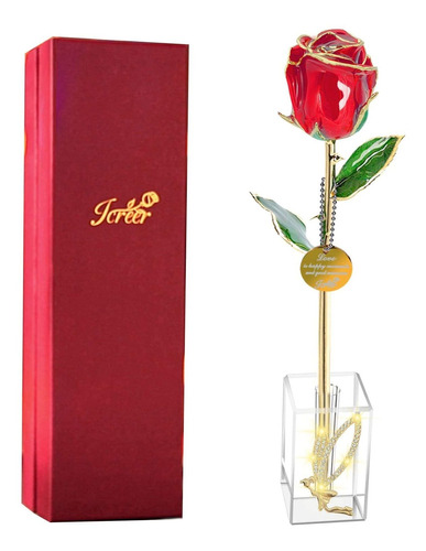 2021 Regalos Para Mujeres 24k Gold Rose Real Rose Last ...