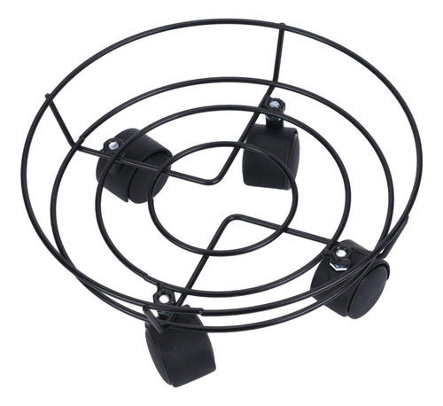 Soporte Para Plantas De Metal Con Ruedas Giratorias, 25cm