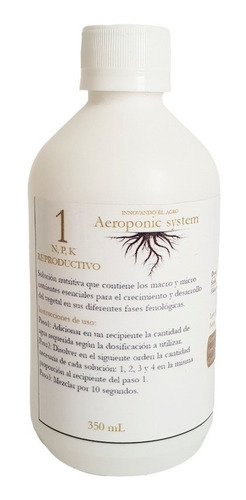 Imagen 2 de 7 de Nutrientes Fertilizantes Aeroponic System Floración X4 350ml