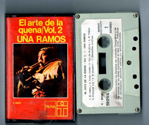 El Arte De La Quena Vol 2 - Uña Ramos - Casete