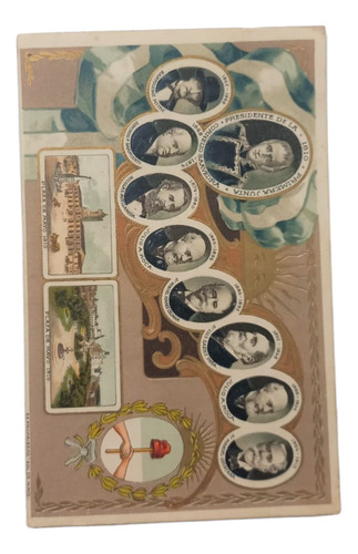Tarjeta Postal Antigua Centenario Revolución De Mayo 1810 (Usado)