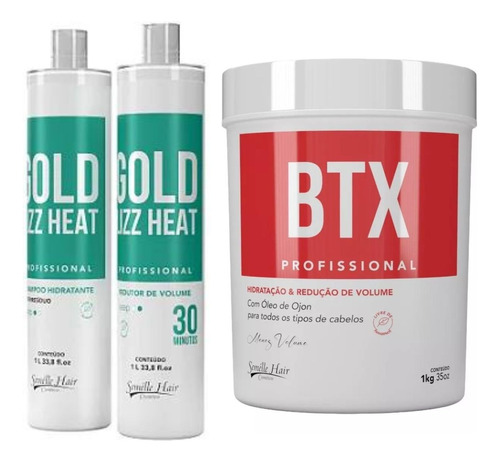 Kit Progressiva Orgânica Gold Lizz + Botx Redutor Btx 1kg