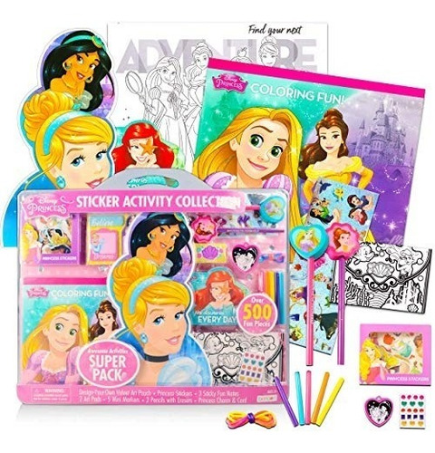 Imagen 2 de 5 de Set De Actividades Princesas Disney +500 Piezas Incluidas