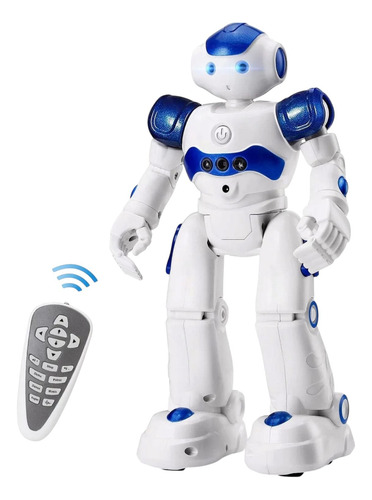 Rc Robot Control Remoto Juguete Inteligente Cantar Bailar Robot Blanco/azul