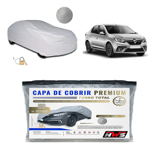 Capa Cobrir Symbol Couricarbon Impermeável Forrada Prata Uv