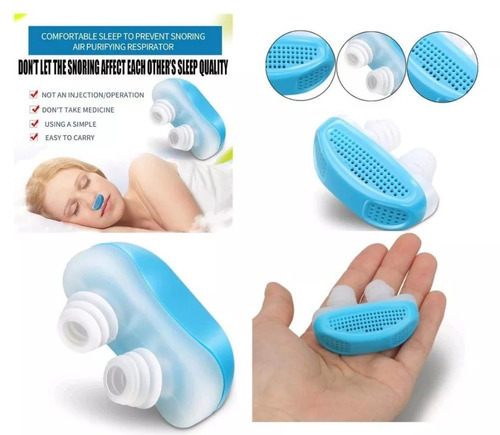 Imagem 1 de 10 de Anti Ronco Purificador De Ar 2 Em 1 Clip Nasal Apneia
