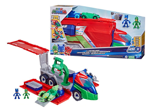 Pj Masks Camión Rastreador Con Gekko Y Catboy