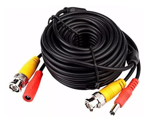 Imagen 2 de 4 de Pack 4 Cables 20mts Cctv Bnc Video + Power