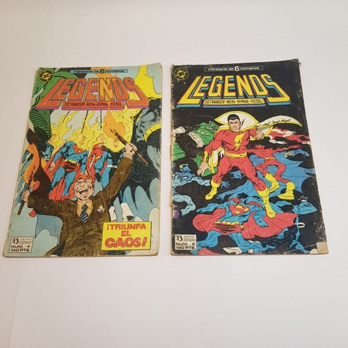 Comics Legends Numeros 4 Y 5 E.zinco Superman Batman Shazam