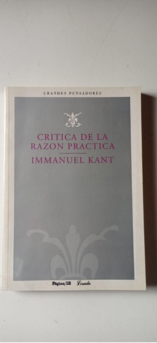 Critica De La Razón Practica Kant Losada