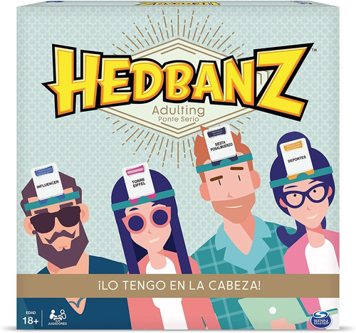 Juego De Mesa Hedbanz Adulting 3 - 6 Jugadores +18 Años