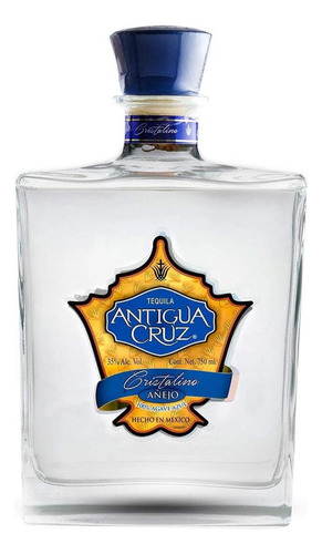 Pack De 2 Tequila Antigua Cruz Cristalino 750 Ml