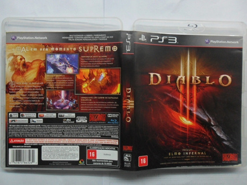 Jogo Diablo Ps3 Midia Fisica Completo