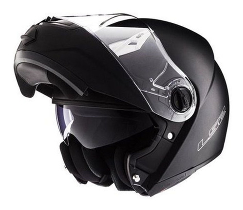 Imagen 1 de 5 de Casco Moto Rebatible Ls2 370 Brillo Doble Visor Solomototeam