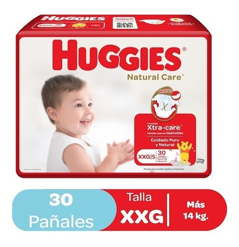 Pañales De Bebe Huggies Talla Xxg 30und Bulto - 4 Paq