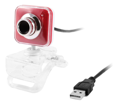 Qtqgoitem Clip Plastico Transparente Rojo Cabeza Blanca Usb