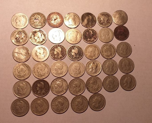 Serie Completa De Cuproníqueles D 10 Centavos De 1896 A 1942