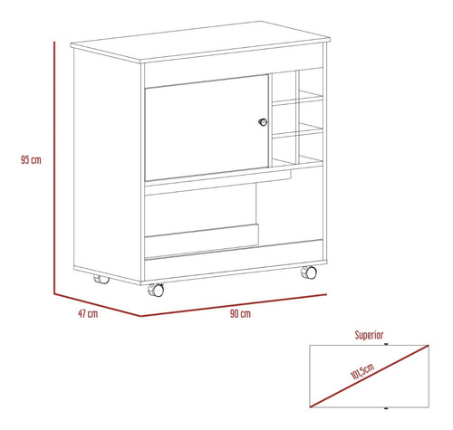 Mueble Bar 3 Bi-color