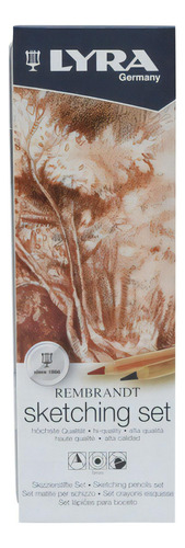 Conjunto de 6 lápis de desenho Lyra Rembrandt