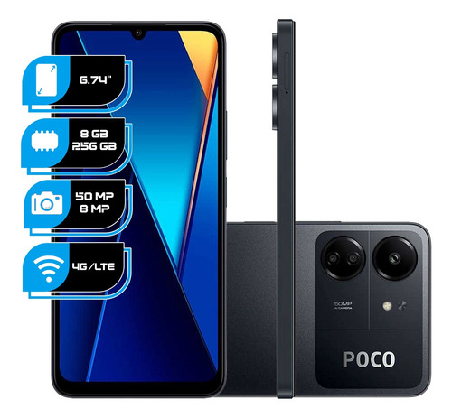 Xiaomi Poco C65 8gb 256gb Celular Dual Sim Libre Cam 50mp