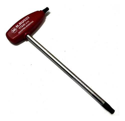 Llave T Torx T40 Rucci Profesional Color Rojo
