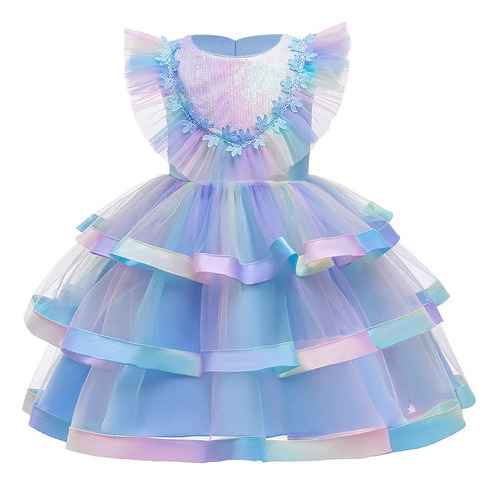 Vestido De Fiesta Para Niña  Disfraz De Princesa Para Baile