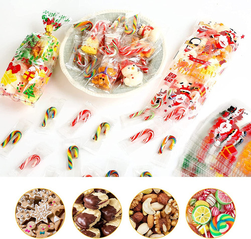 100 Pcs Bolsas De Dulces Bolsas Celofán Para Chuches