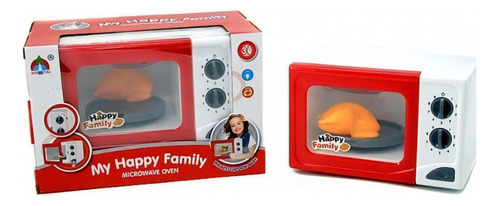Microondas C/accesorios Y Luz My Happy Family Color Blanco