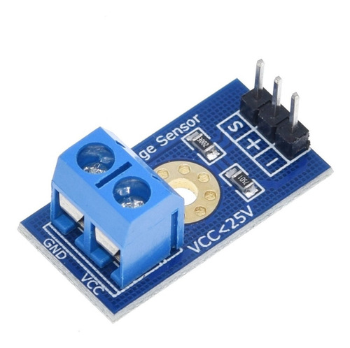 Sensor De Tensão (voltagem) 0 - 25 Vdc Para Arduino Pic