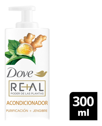 Acondicionador Dove Real Poder Plantas Purificacion X 300 Ml