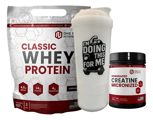 Whey protein One Fit Nutrition en polvo sabor Chocolate