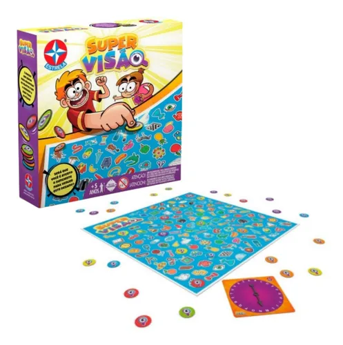 Jogo Super Visão Brinquedo Educativo de Entretenimento Jogo