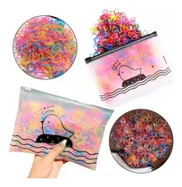Comprar Kit 1000 Elásticos Silicone Estojo Colorido Cabelo Infantil