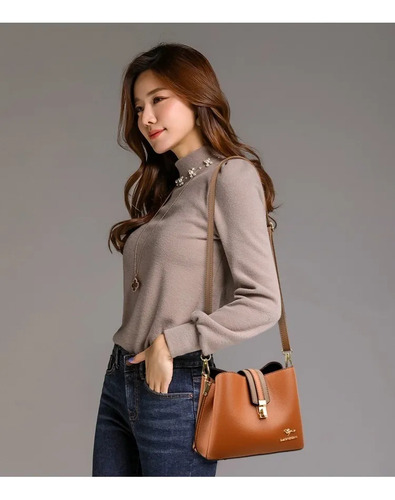 Bolso De Hombro De Mujer De Gran Capacidad De Estilo Simple