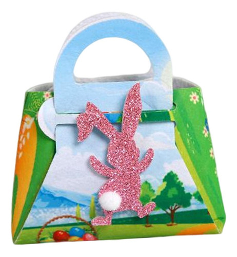 Bolsa De Dulces De Pascua Portátil, Caja De Regalo Conejo B