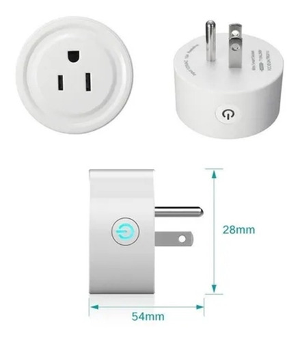 Imagen 4 de 8 de Enchufe Inteligente Wifi Smart Plug Con App